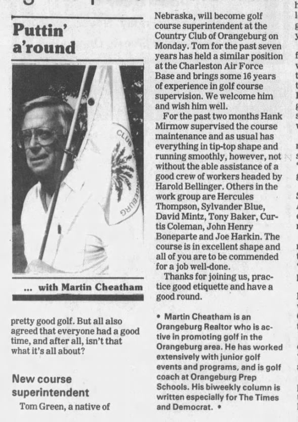 Clipping from The Times and Democrat